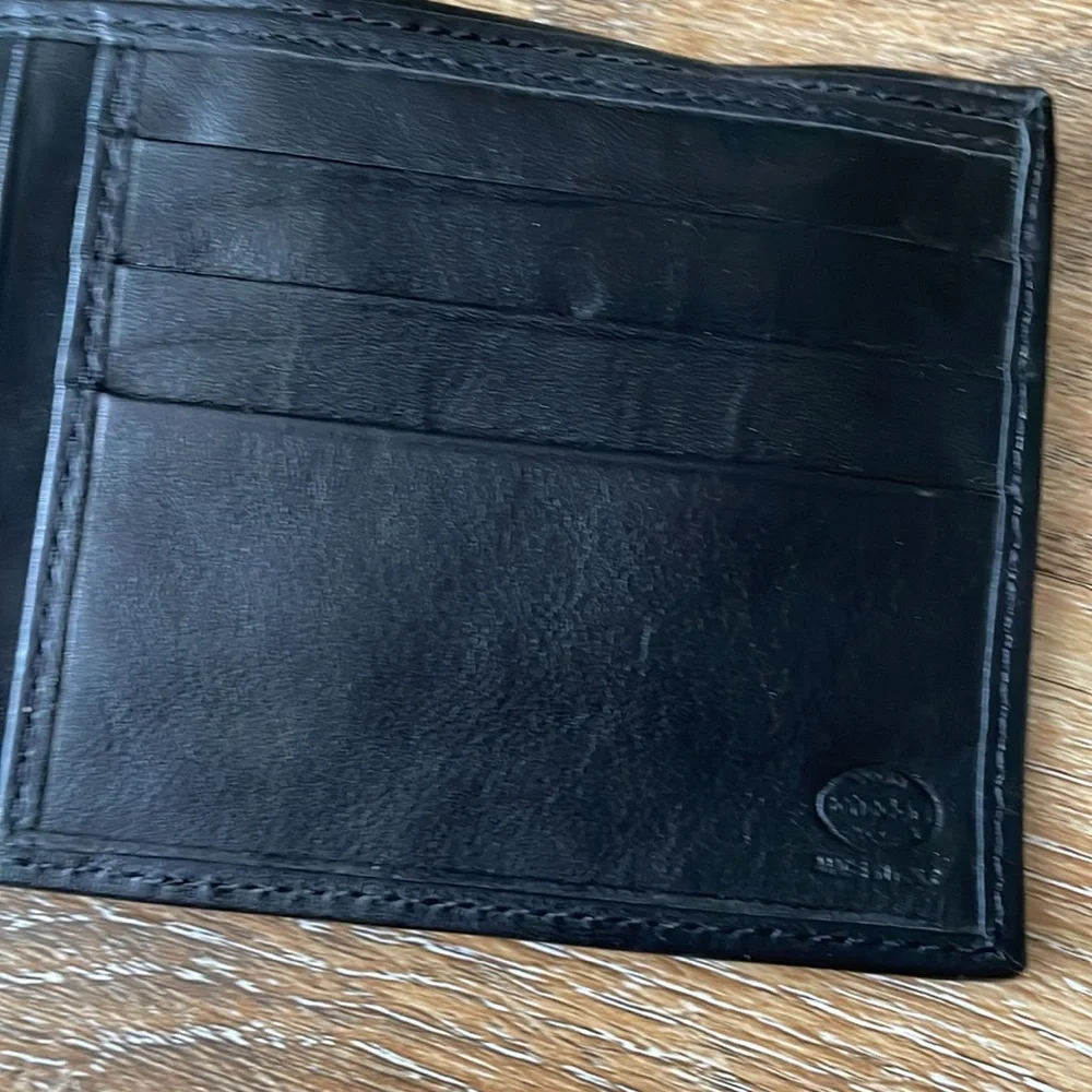 Vintage Schedoni Made In Italy Bi-fold Leather Wallet